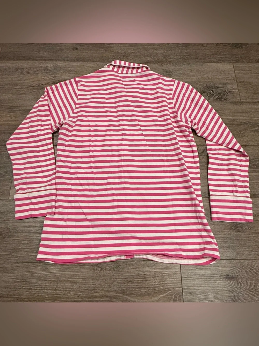 J. Crew Pink and White Striped Women’s Pajama Set